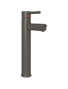 Lavandino Bagno con Rubinetto e Piletta in Vetro Temperato Nero 2