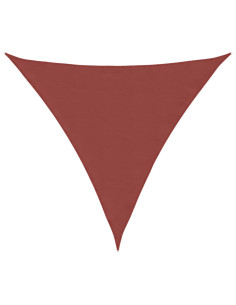 Parasole a Vela Tessuto Oxford Triangolare 4x4x4 m Terracotta