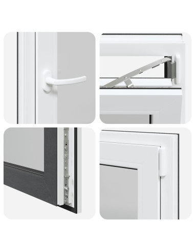 Finestra per Seminterrato RISOR 50x75cm Anta Ribalta DIN Destra