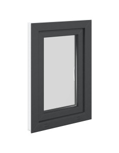 Finestra da cantina "RISOR" 50x75 cm Anta-ribalta DIN Destra Antracite