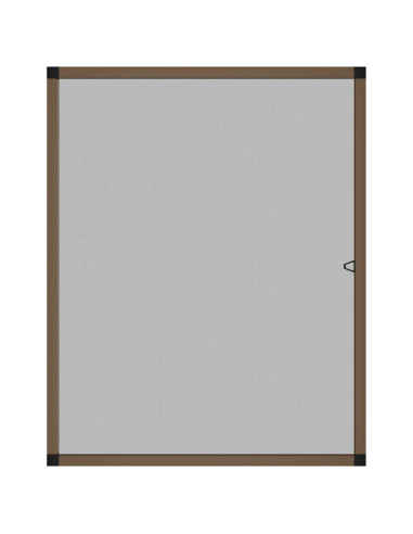 Zanzariera per Finestre Marrone 80x100 cm