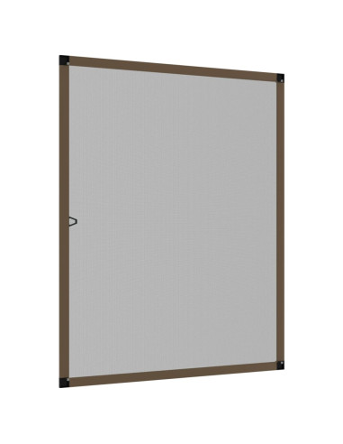 Zanzariera per Finestre Marrone 80x100 cm