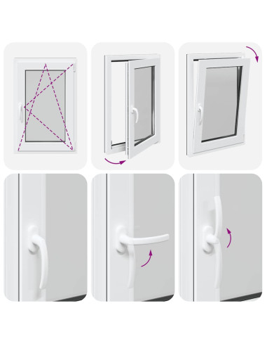 Finestra Seminterrato RISOR 60x100 cm Anta Ribalta DIN Destra