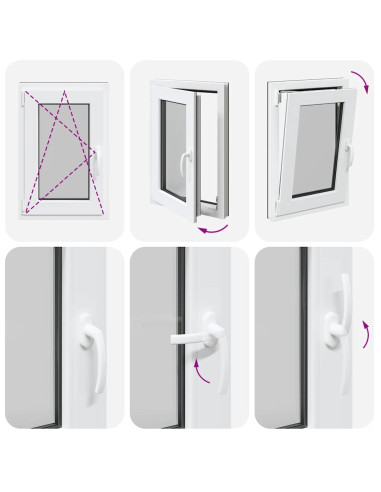 Finestra Seminterrato RISOR 50x75 cm Anta Ribalta DIN Sinistra
