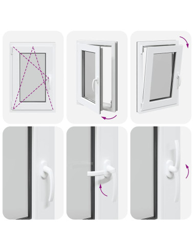 Finestra Seminterrato RISOR 50x75 cm Anta Ribalta DIN Sinistra