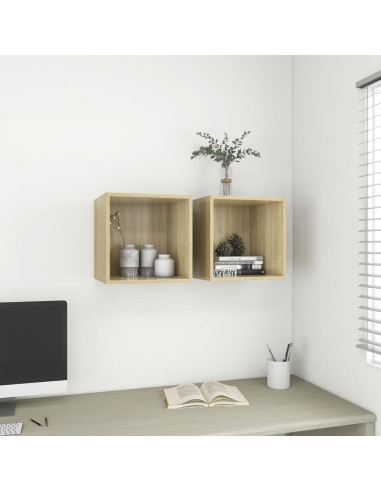 Mobile a Muro Rovere Sonoma 37x37x37 cm in Legno Multistrato