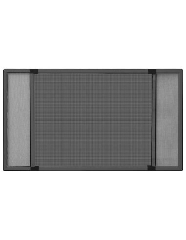 Zanzariera Allungabile per Finestre Antracite (75-143)x50 cm