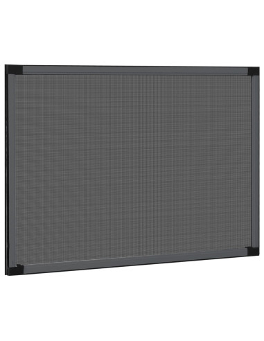 Zanzariera Allungabile per Finestre Antracite (75-143)x50 cm