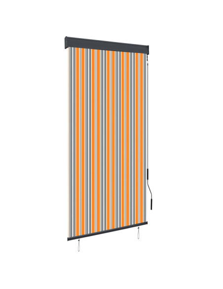 Tenda a Rullo per Esterni 100x250 cm Giallo e Blu