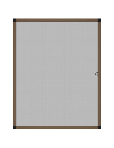 Zanzariera per Finestre Marrone 100x120 cm