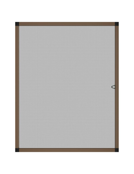 Zanzariera per Finestre Marrone 100x120 cm
