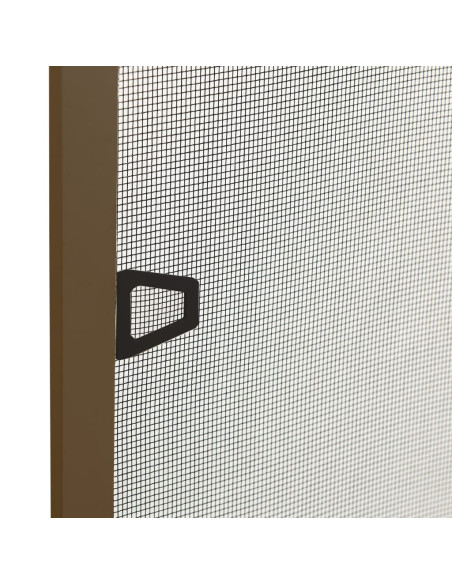 Zanzariera per Finestre Marrone 100x120 cm