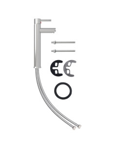 Rubinetto Miscelatore da Bagno Argento 12x30 cm