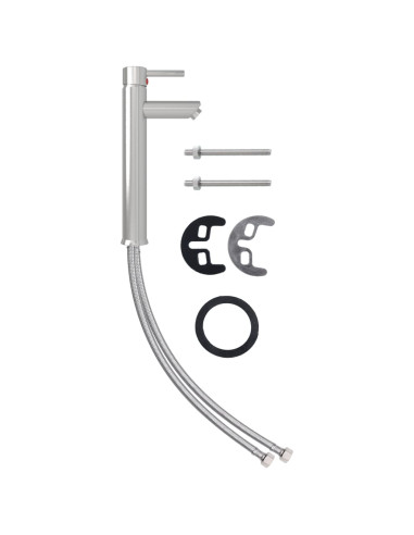 Lavandino Rubinetto e Piletta a Pressione Vetro Temperato Oro