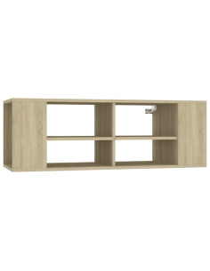 Mobile TV da Parete Rovere Sonoma 102x35x35cm Legno Multistrato
