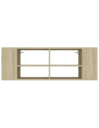 Mobile TV da Parete Rovere Sonoma 102x35x35cm Legno Multistrato
