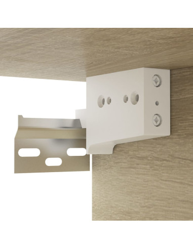 Mobile TV da Parete Rovere Sonoma 102x35x35cm Legno Multistrato