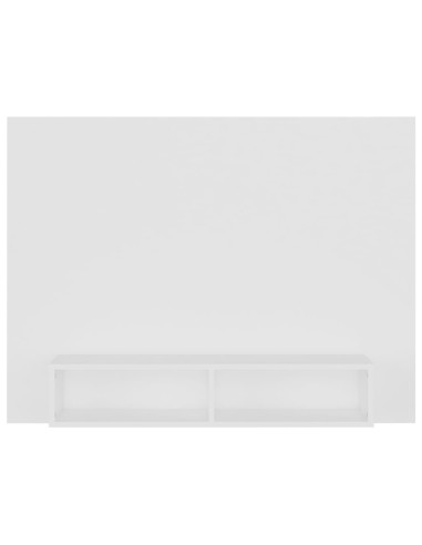 Mobile TV a Muro Bianco 120x23,5x90 cm in Legno Multistrato