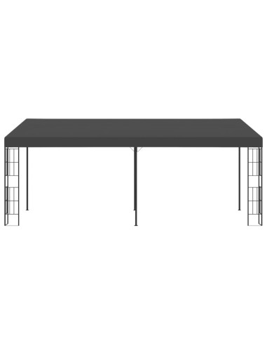 Gazebo a Parete 3x6 m Antracite in Tessuto