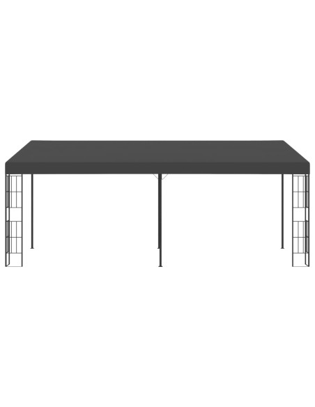 Gazebo a Parete 3x6 m Antracite in Tessuto
