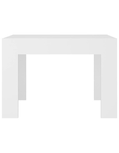 Tavolino da Salotto Bianco 50x50x35 cm in Truciolato
