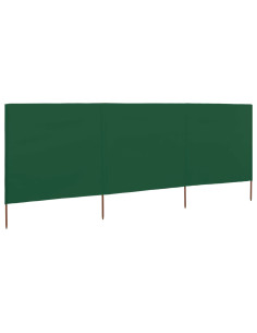 Paravento a 3 Pannelli in Tessuto 400x120cm Verde