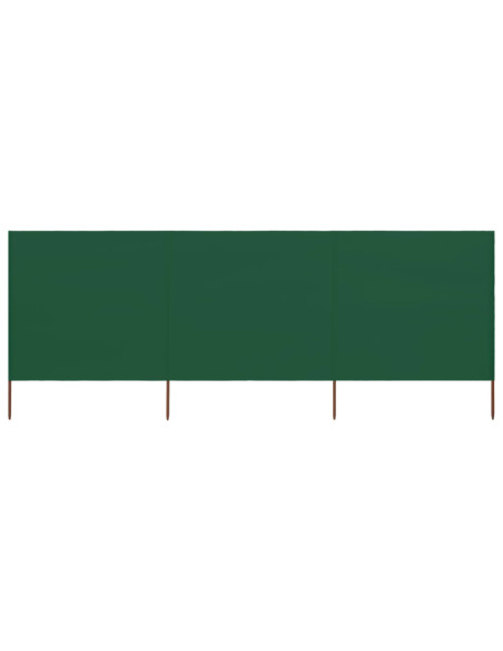 Paravento a 3 Pannelli in Tessuto 400x120cm Verde