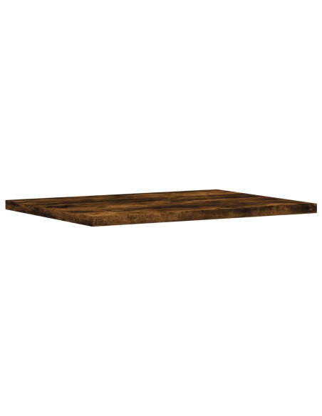 Mensole Parete 4pz Rovere Fumo 40x30x1,5 cm Legno Multistrato
