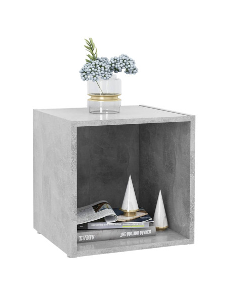 Mobili Porta TV 2pz Grigio Cemento 37x35x37cm Legno Multistrato