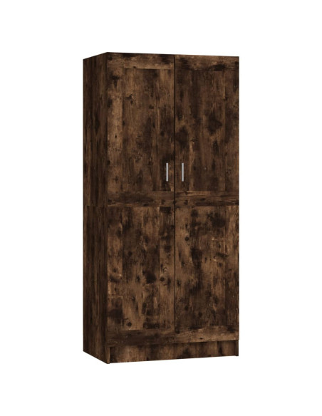 Armadio Rovere Fumo 82,5x51,5x180 cm in Legno Multistrato