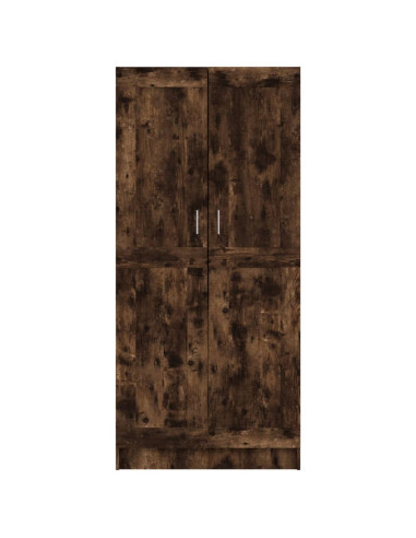 Armadio Rovere Fumo 82,5x51,5x180 cm in Legno Multistrato