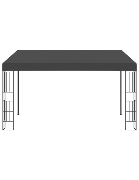 Gazebo a Parete 3x4 m Antracite in Tessuto