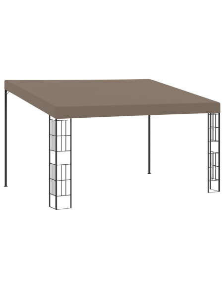 Gazebo a Parete 4x3 m Talpa in Tessuto