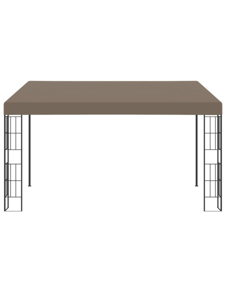 Gazebo a Parete 4x3 m Talpa in Tessuto
