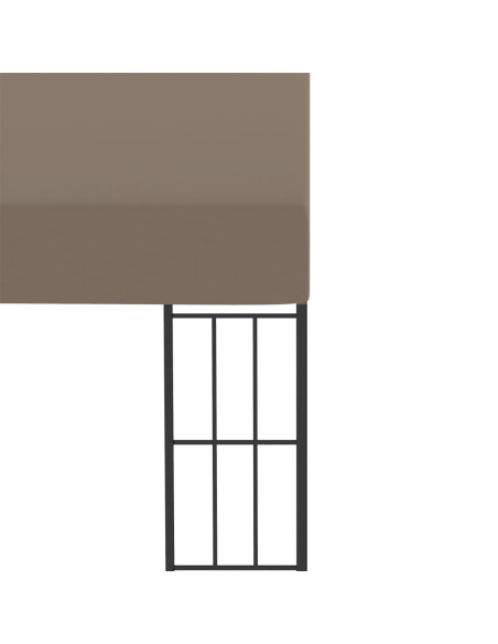 Gazebo a Parete 4x3 m Talpa in Tessuto