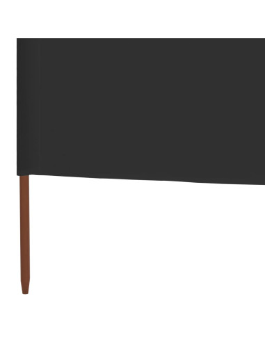 Paravento a 3 Pannelli in Tessuto 400x120cm Antracite