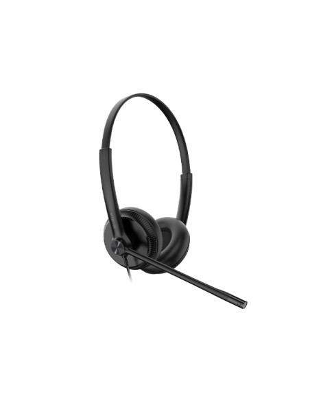 Yealink YHS34 Auricolare Cablato A Padiglione Musica e Chiamate Nero