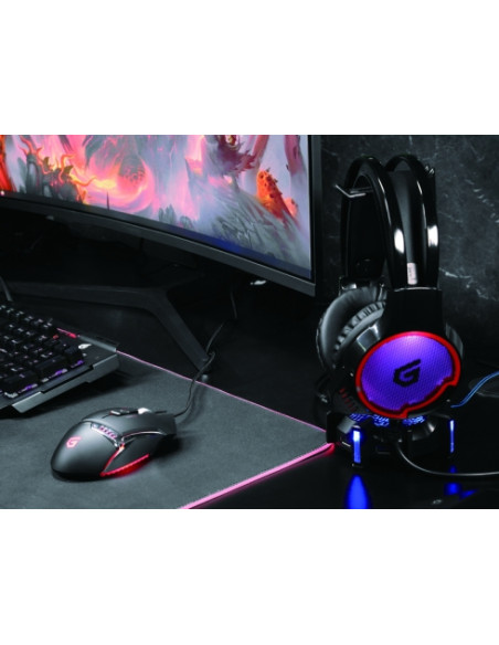 Conceptronic ATHAN U1 Auricolare Cablato A Padiglione Gaming USB tipo A Nero