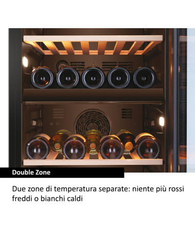Haier Wine Bank 50 Serie 5 HWS79GDG Cantinetta vino con compressore Libera installazione Nero 79 bottiglia/bottiglie