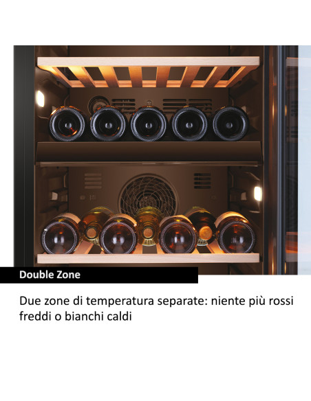 Haier Wine Bank 50 Serie 5 HWS79GDG Cantinetta vino con compressore Libera installazione Nero 79 bottiglia/bottiglie