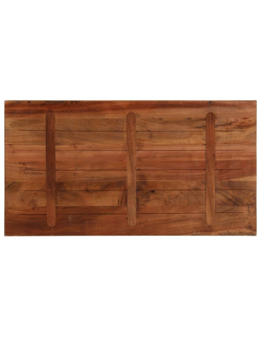 Piano Tavolo 110x50x2,5 cm Rettangolare in Massello di Recupero