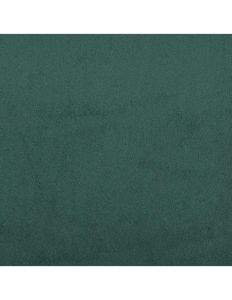 Giroletto a Molle con Materasso Verde Scuro 160x220 cm Velluto