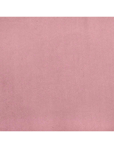 Giroletto a Molle con Materasso Rosa 100x210 cm in Velluto