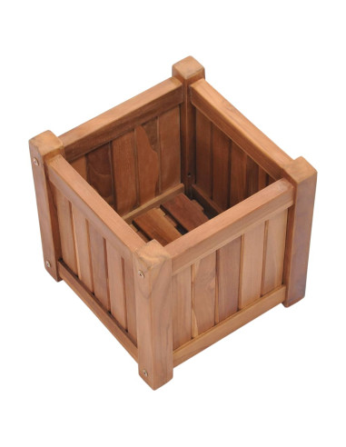 Letto Rialzato 30x30x30 cm in Legno Massello di Teak