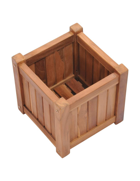 Letto Rialzato 30x30x30 cm in Legno Massello di Teak