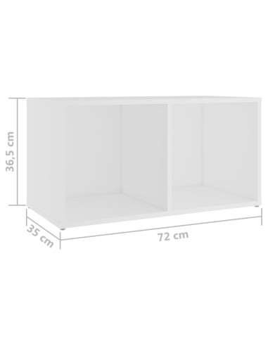 Set Mobili Porta TV 3 pz Bianco in Legno Multistrato