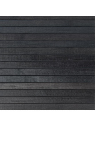 Tappeto Rettangolare Grigio 70x200 cm in Bambù