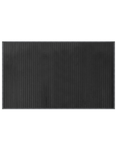 Tappeto Rettangolare Grigio 60x100 cm in Bambù
