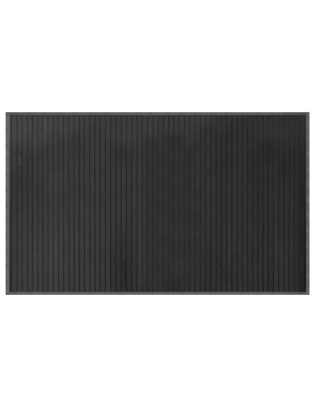 Tappeto Rettangolare Grigio 60x100 cm in Bambù