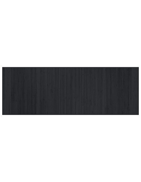 Tappeto Rettangolare Nero 70x200 cm in Bambù